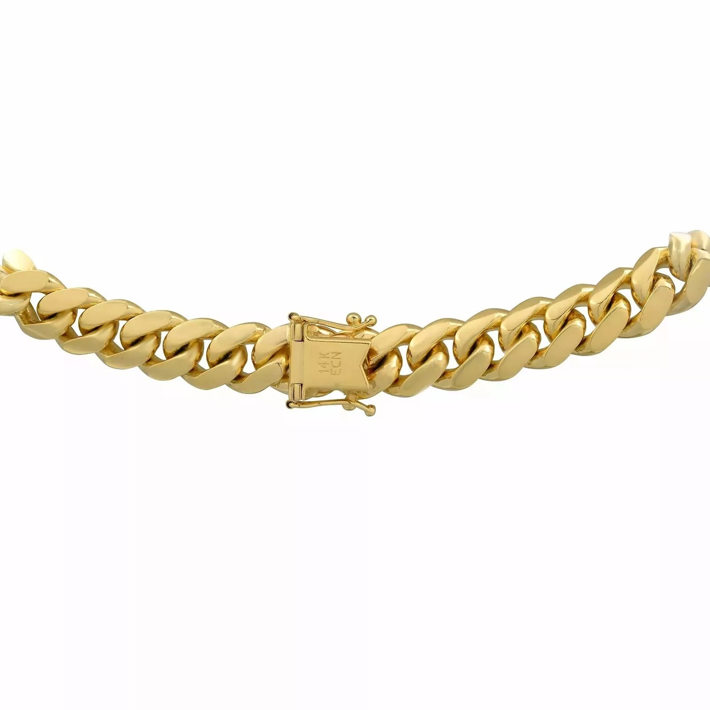 14k 6mm Miami Cuban Link Chain Yellow Gold Necklace 24" Inches 67 Grams