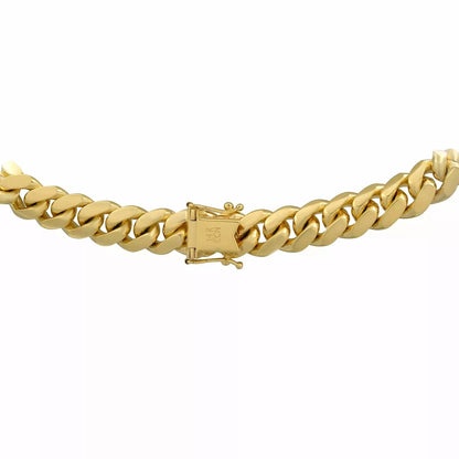 14K Yellow Gold 6 mm Miami Cuban Link Chain, 24 in