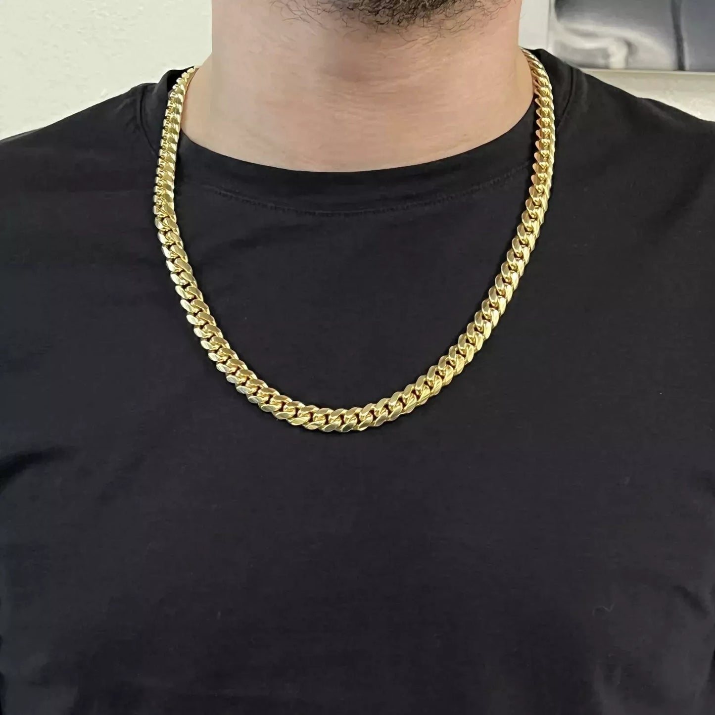 14k 6mm Miami Cuban Link Chain Yellow Gold Necklace 24" Inches 67 Grams