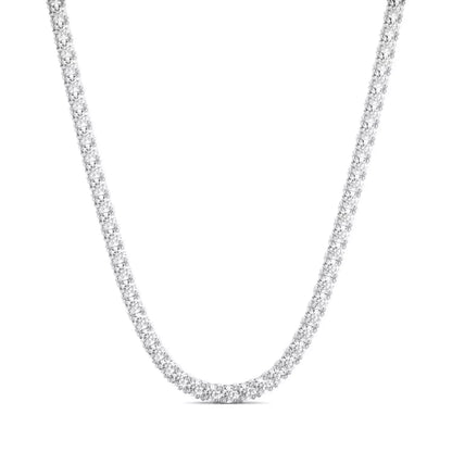 14K White Gold Lab-Grown Diamond Tennis Necklace