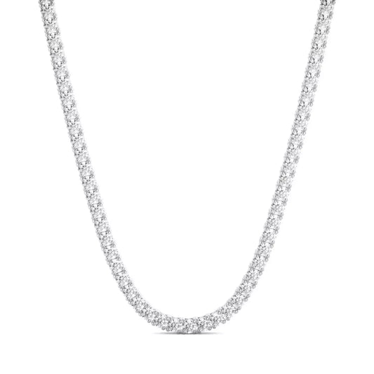 Lab Grown Diamond Tennis Necklace D-E VS 14K White Gold 7.00ctw 4 Prong