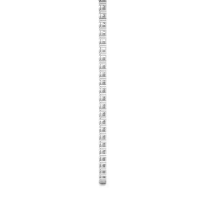 14K White Gold Lab-Grown Diamond Tennis Necklace