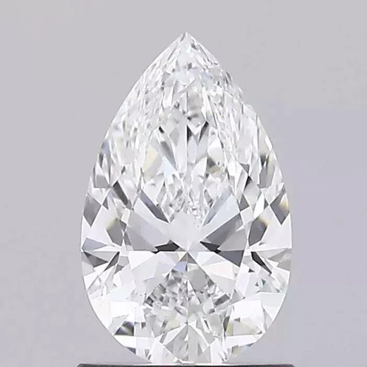 Pear 1.00 carat IGI Certified Loose Lab Grown CVD Diamond F Color VS1 clarity